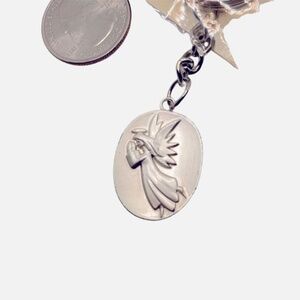 Sassy & Chic Silver Colored Angel Medallion Prayer Keychain